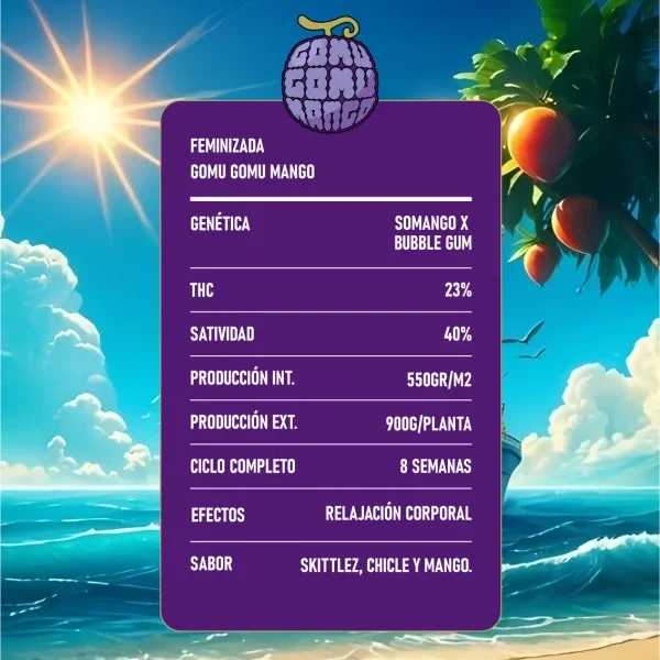 Gomu Gomu Mango Fem x2 High Breed Seeds